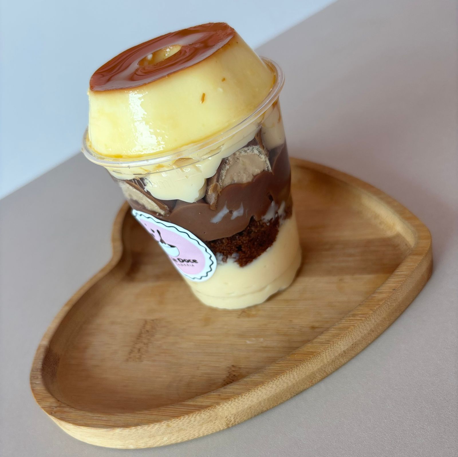 Copo Pudim com Bombom Sonho de Valsa